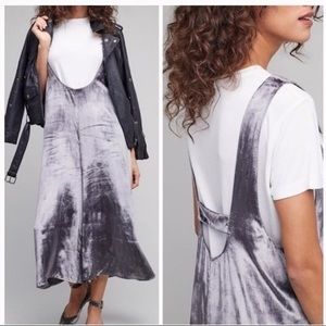 Anthro - Gray Velvet Jumper